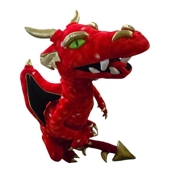 Puppet Company Red Gold Dragon Jumbo Dragon Plush - Picture 8 of 14